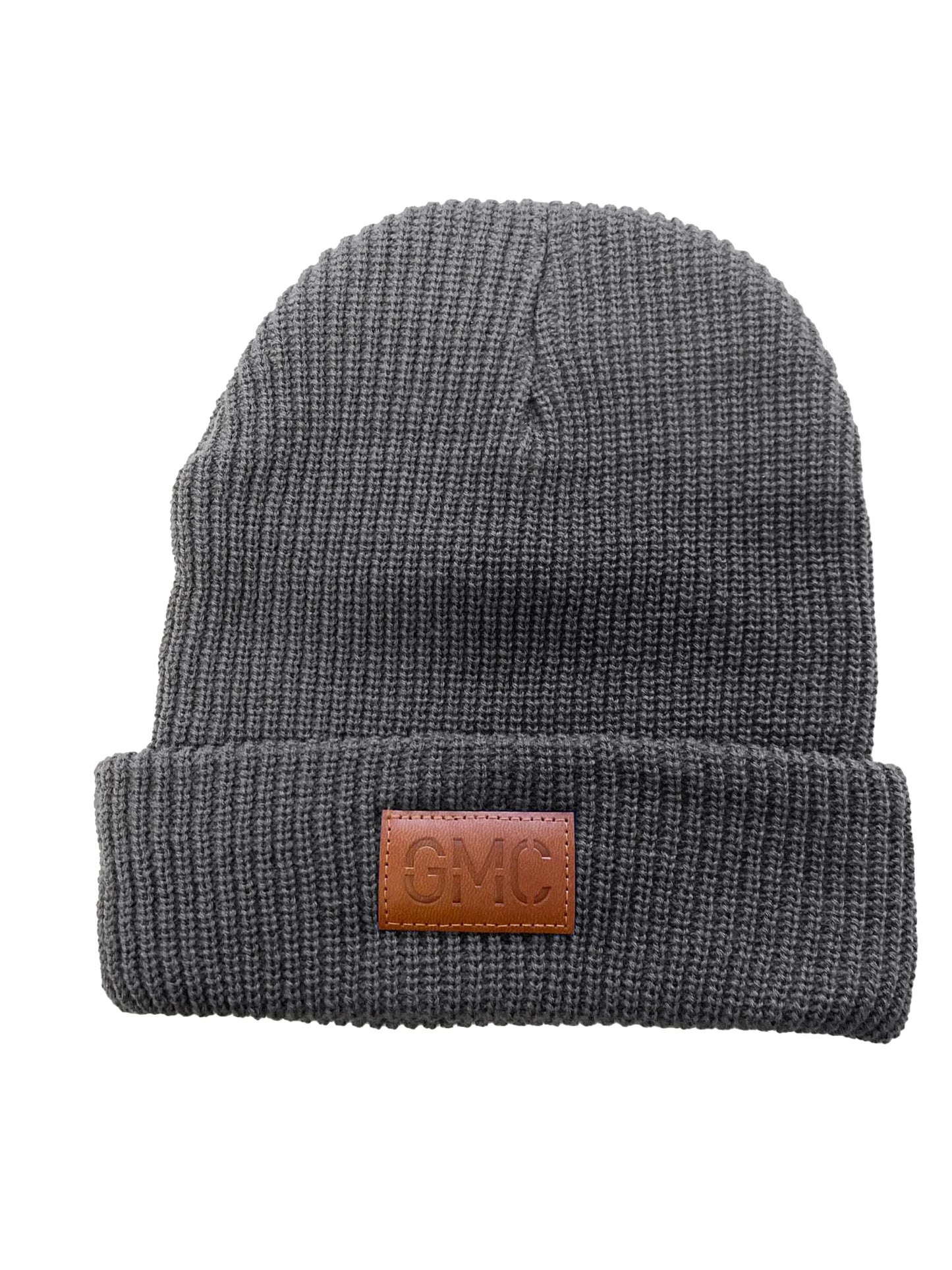 Leeman Cuffed Rib Knit Beanie-Gray