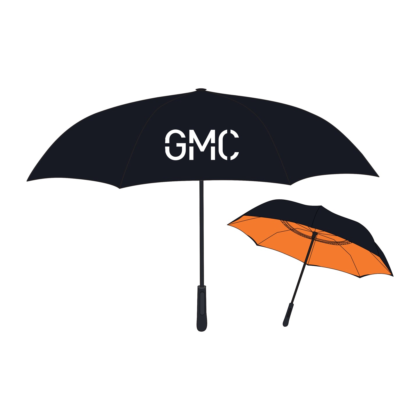 48" Arc Two-Tone Inversion Umbrella