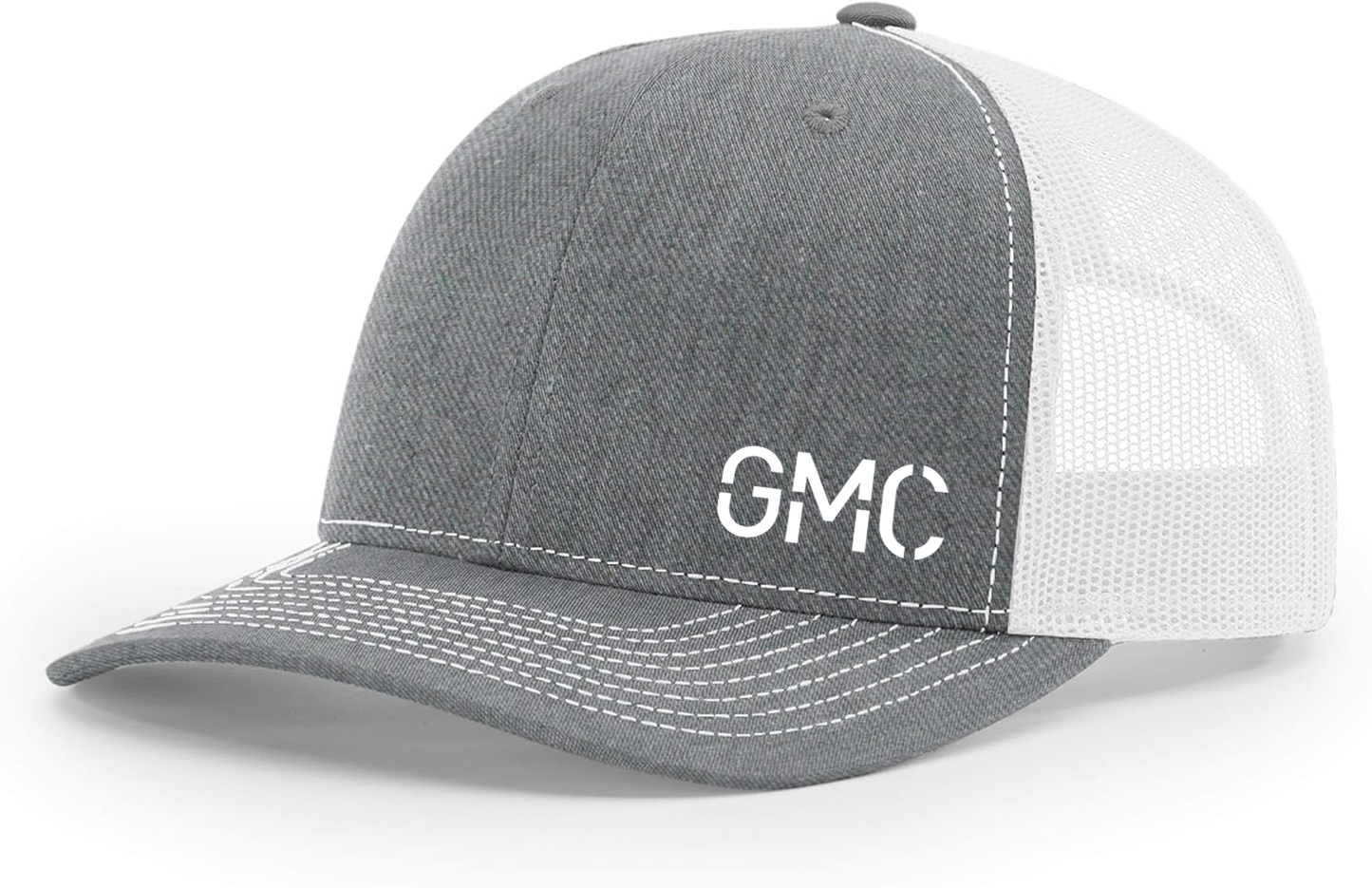 Richardson 112 Trucker Hat - Heather/White - Side Logo