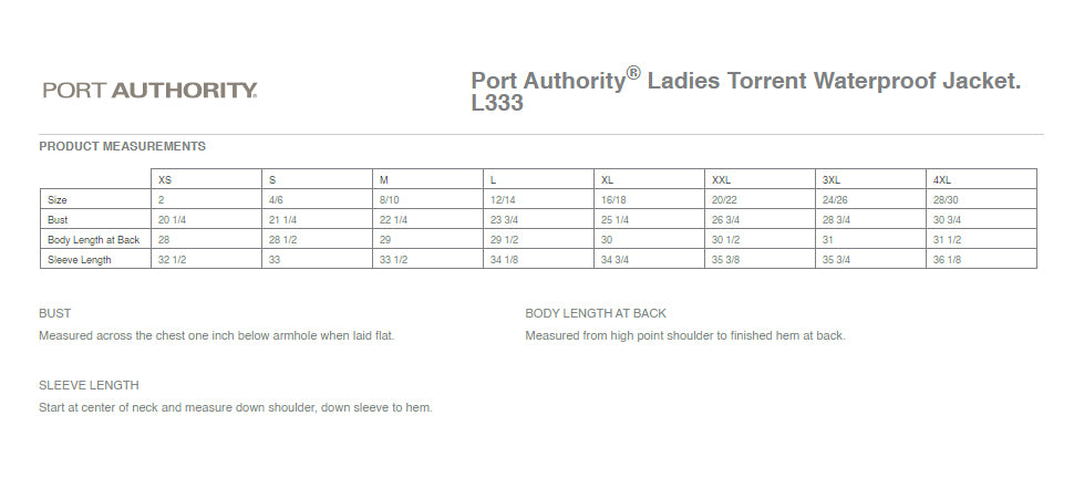 Ladies Port Authority Torrent Waterproof Jacket